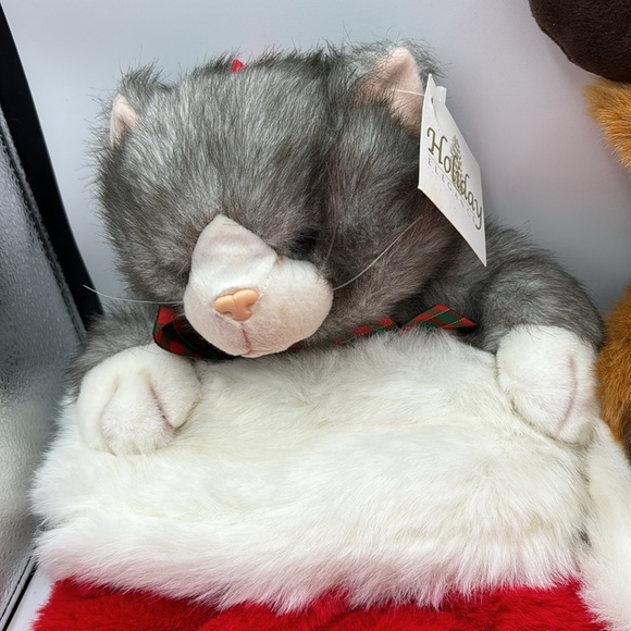 Holiday Elegance Two Vintage Old Stock Christmas Stockings - Picture 3 of 4